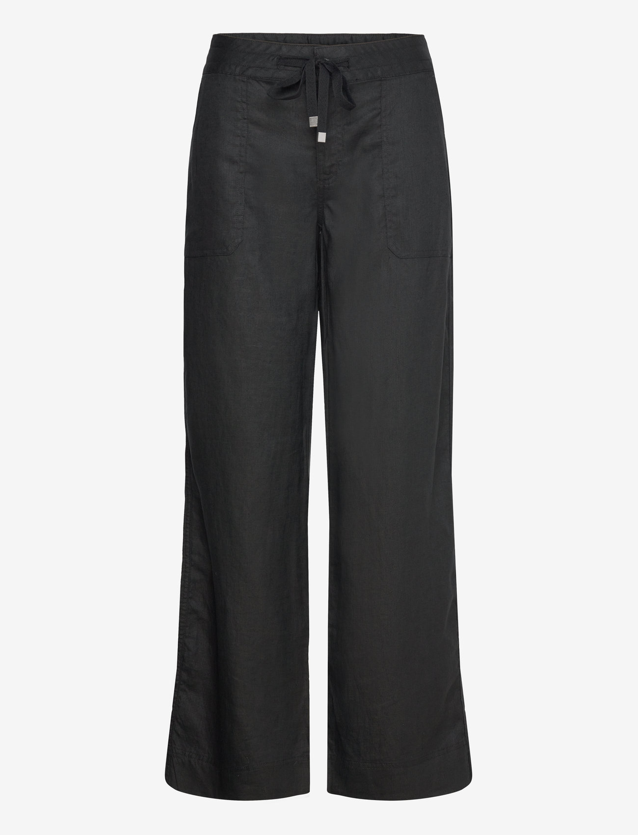 Lauren Ralph Lauren - SOFT DRAPEY LINEN-PANT - leinenhosen - polo black - 0