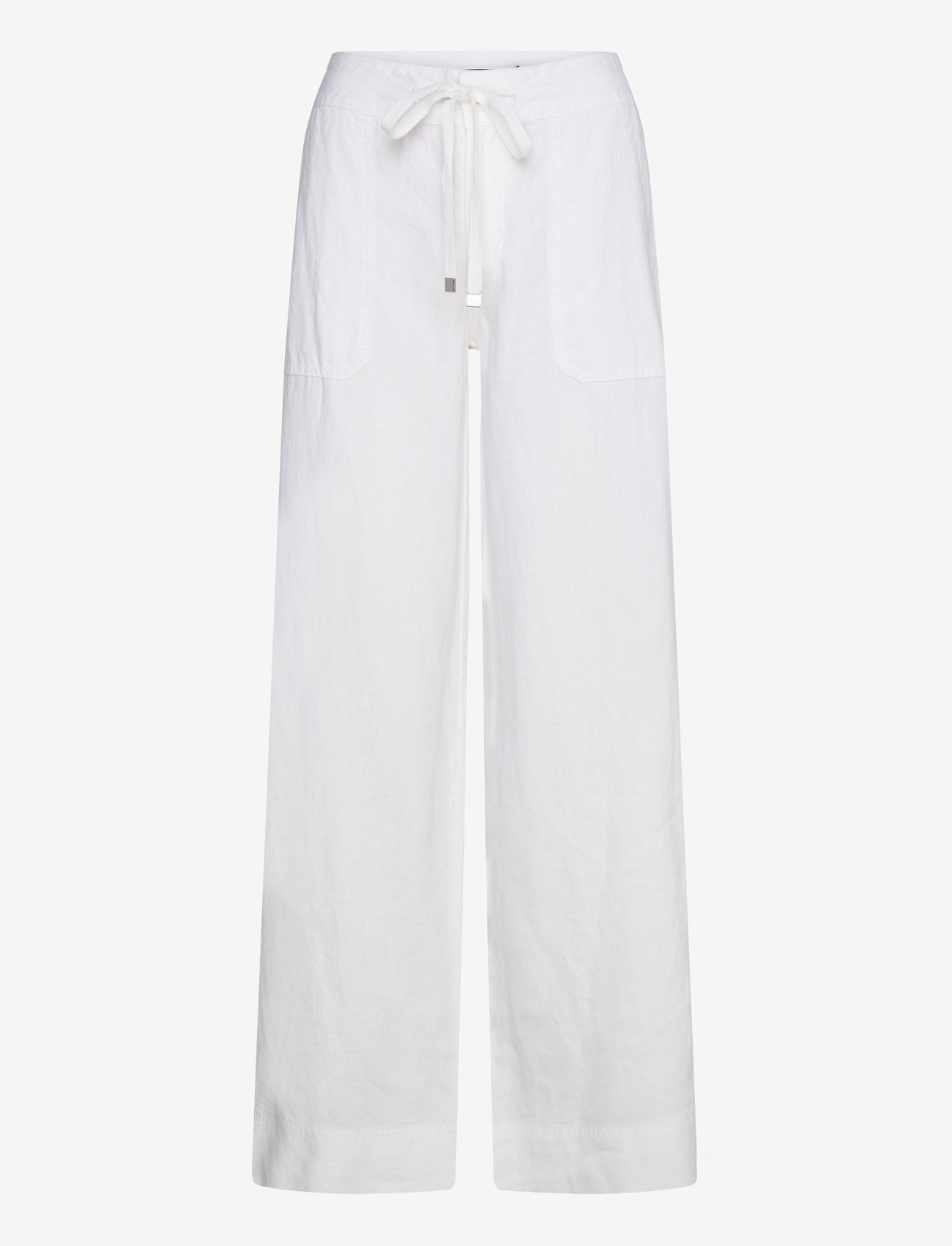 Lauren Ralph Lauren - Linen Wide-Leg Pant - linnebyxor - white - 0