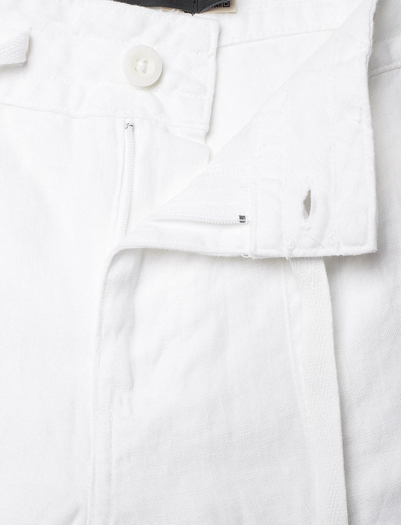 Lauren Ralph Lauren - CLASSIC LINEN-PANT - hørbukser - white - 3