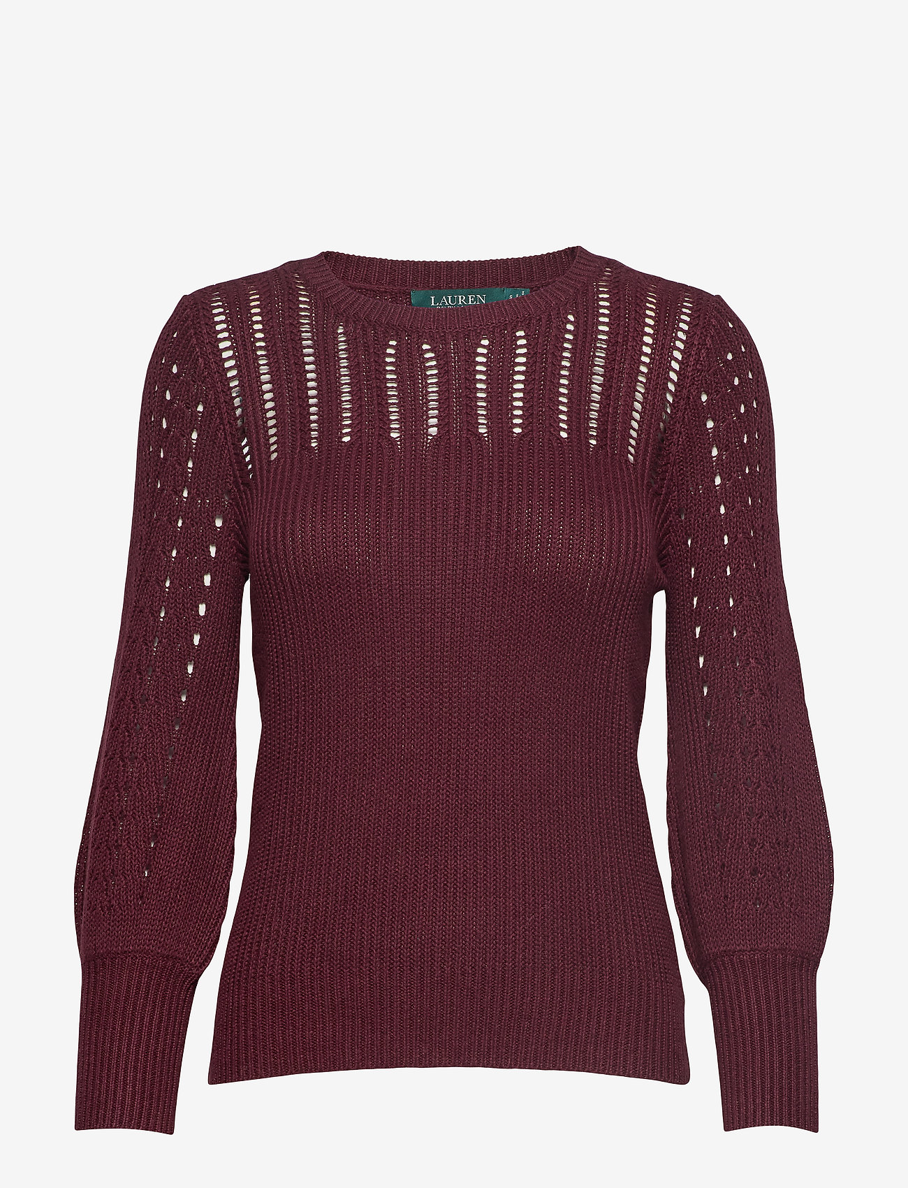 Lauren Ralph Lauren - Linen-Blend Sweater - pinot noir - 0