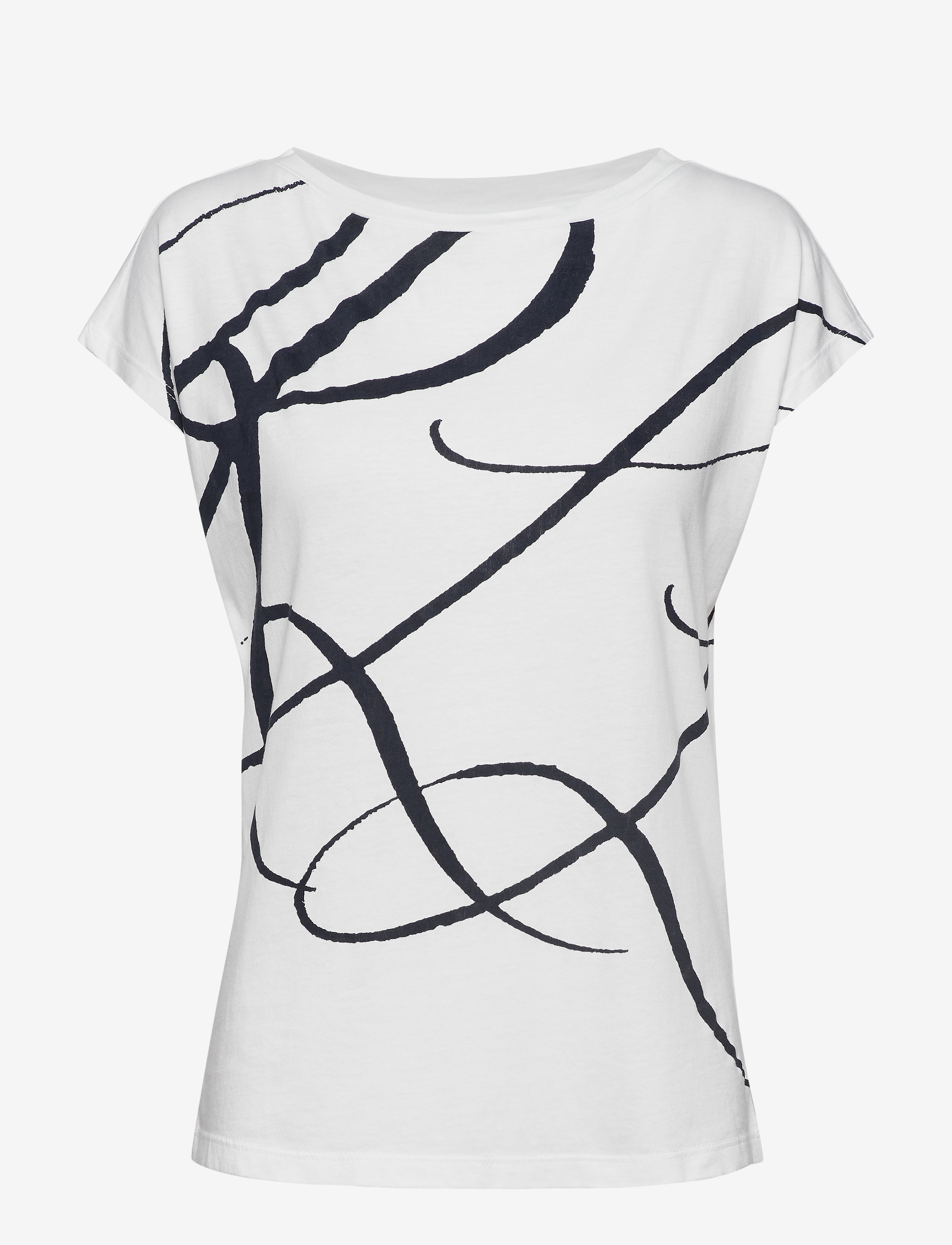 Lauren Ralph Lauren Logo-Print Cotton-Blend Tee - Nyheder - WHITE / white