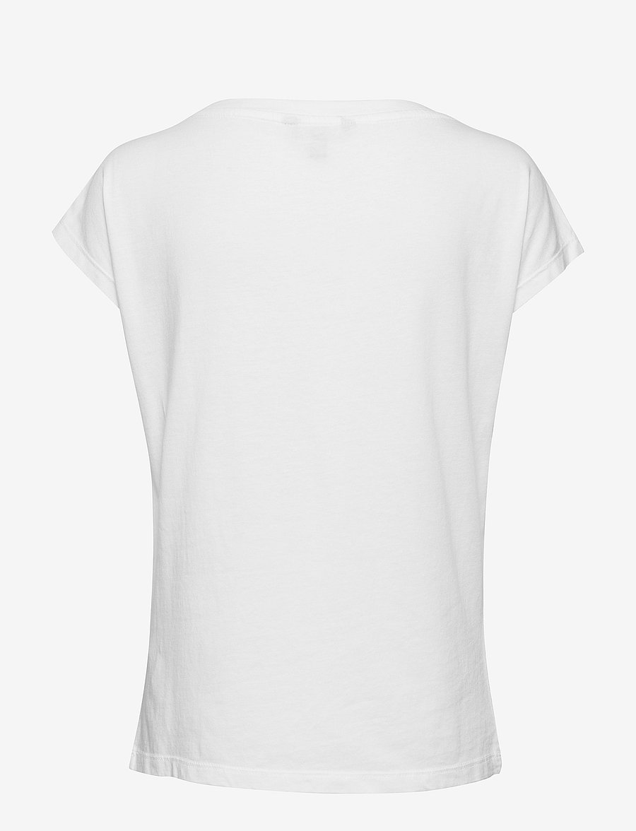 Lauren Ralph Lauren - Logo-Print Cotton-Blend Top - t-shirts - white - 2