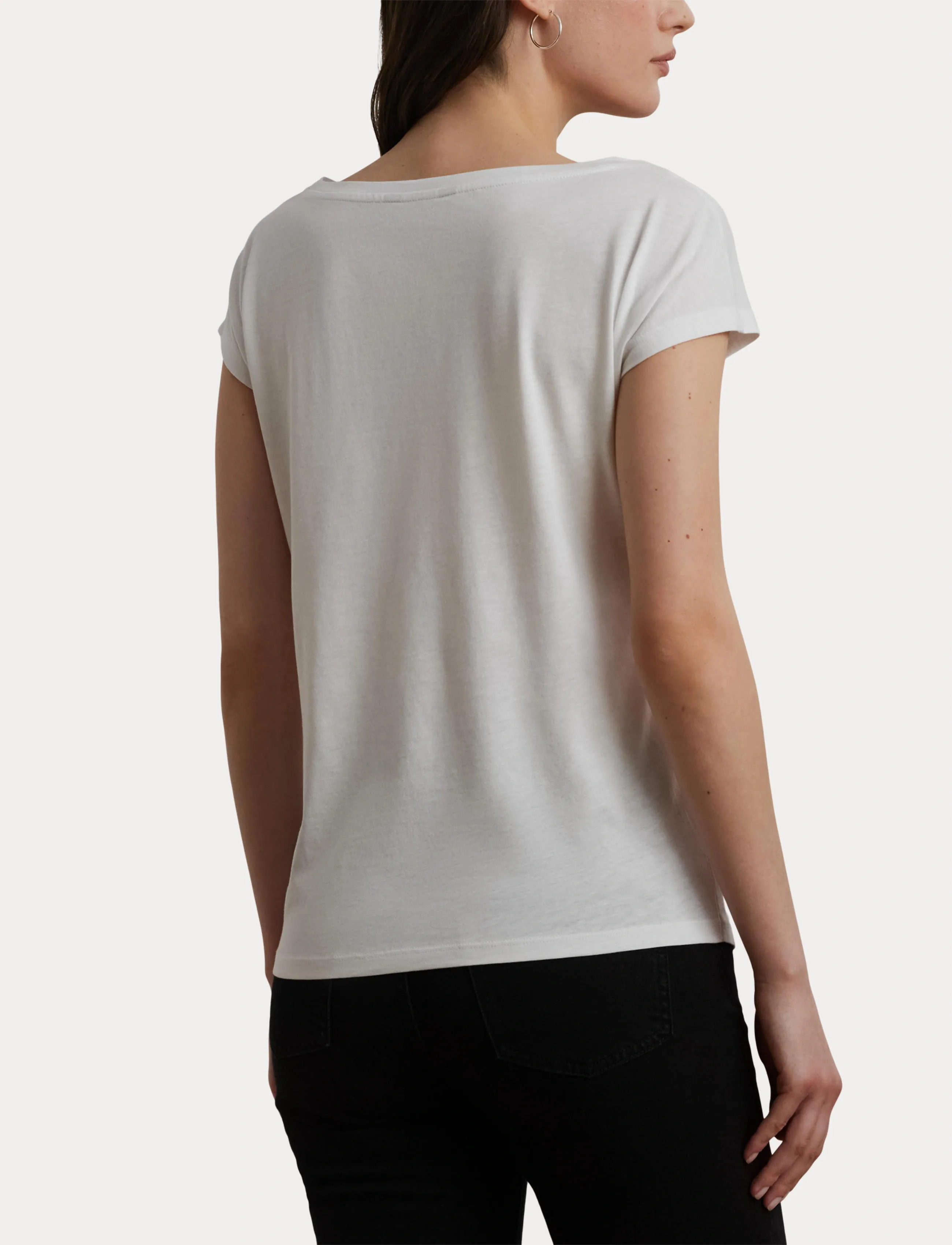 Lauren Ralph Lauren Logo-Print Cotton-Blend Tee blusar dam – bild 5