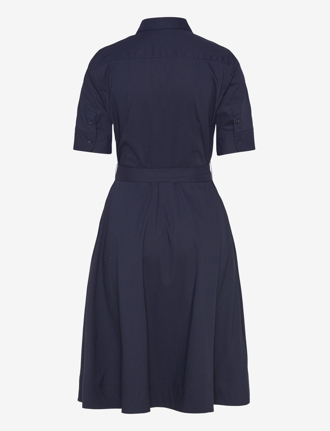 Lauren Ralph Lauren - Belted Cotton-Blend Shirtdress - skjortekjoler - lauren navy - 2
