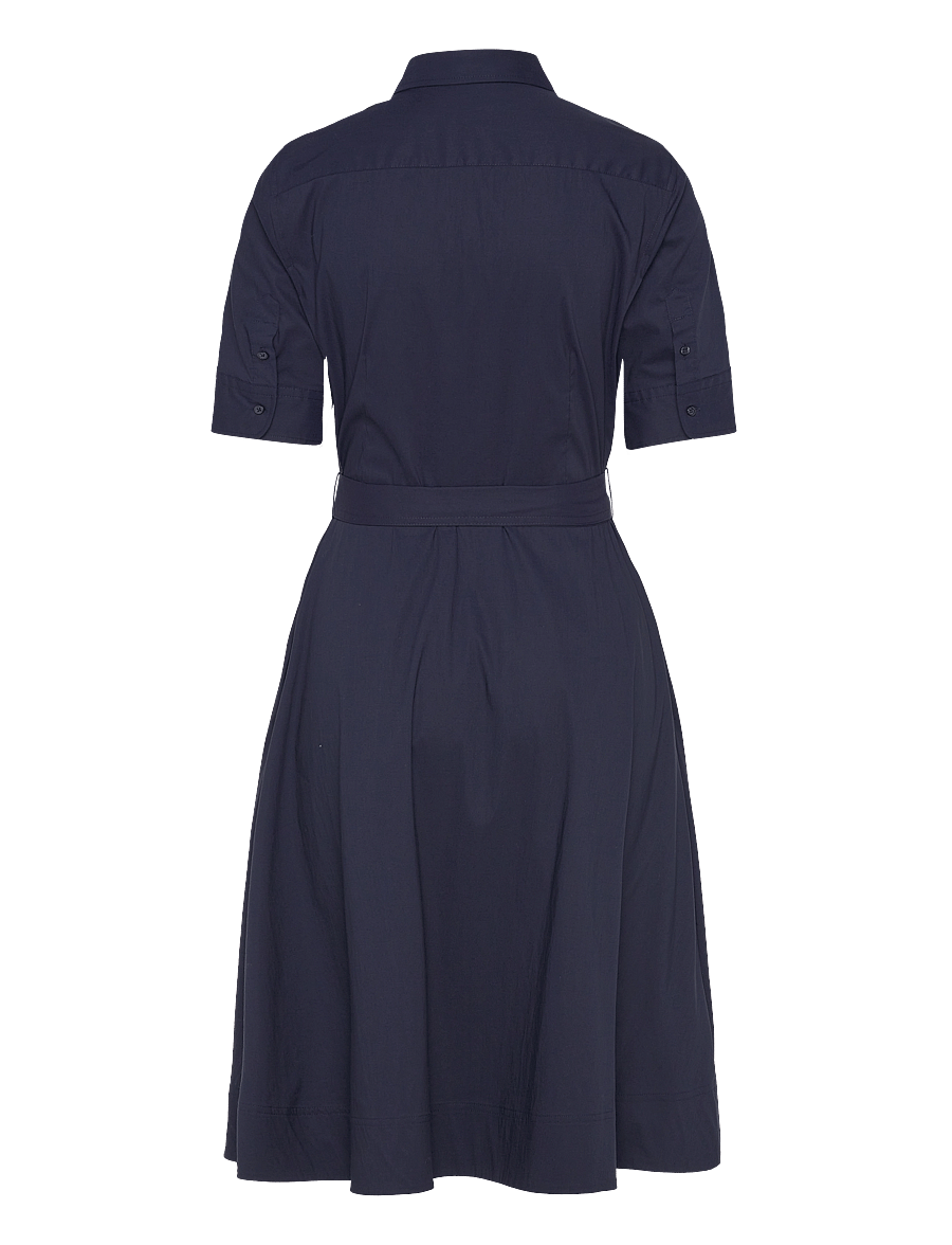 Lauren Ralph Lauren - SILKY STRTCH COTTON-DRESS - midi-kleider - lauren navy - 2