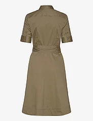 Lauren Ralph Lauren - Belted Cotton-Blend Shirtdress - marškinių tipo suknelės - olive fern - 1