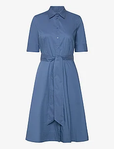 Belted Cotton-Blend Shirtdress, Lauren Ralph Lauren