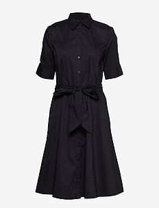 Belted Cotton-Blend Shirtdress, Lauren Ralph Lauren