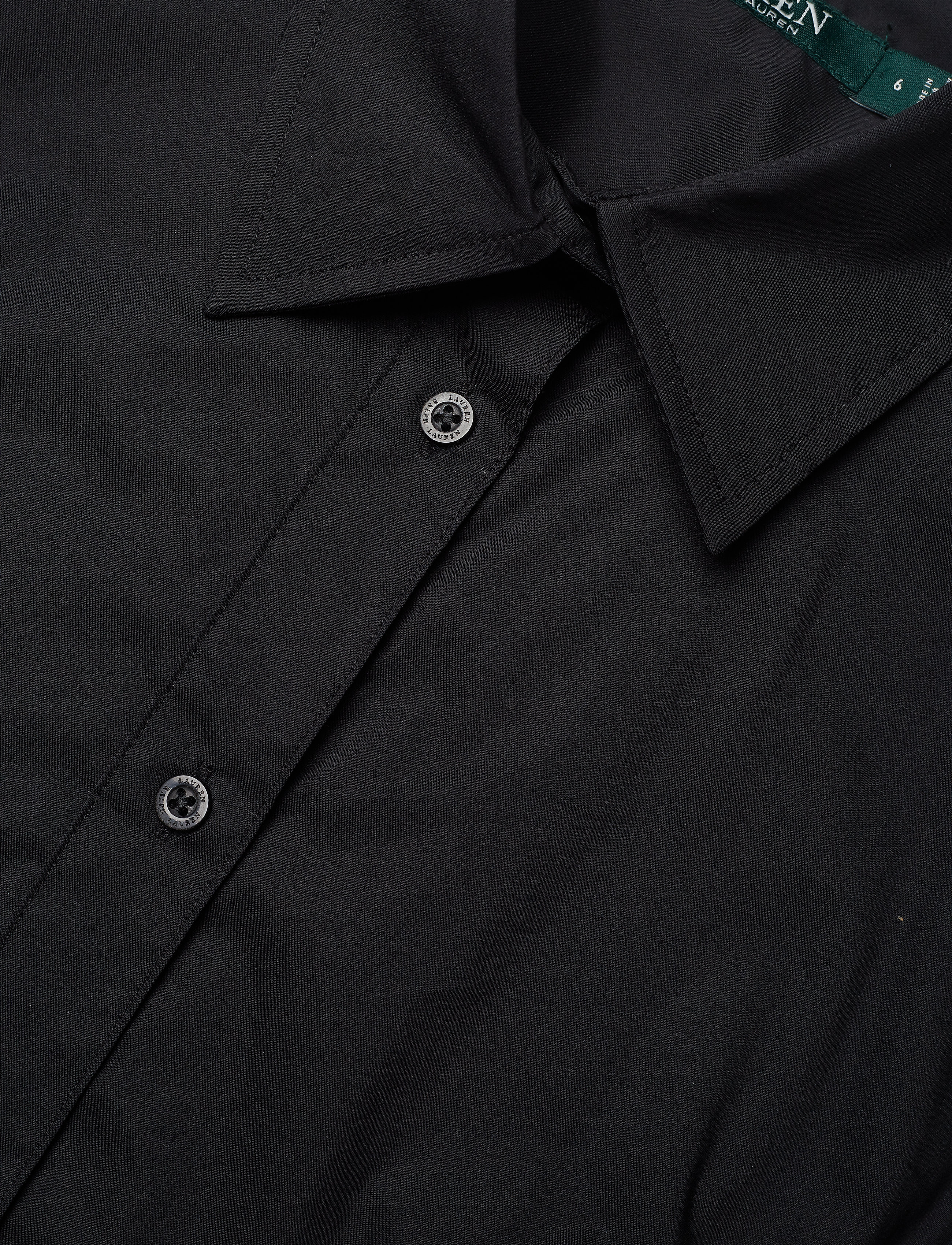 Lauren Ralph Lauren - SILKY STRTCH COTTON-DRESS - skjortekjoler - polo black - 3