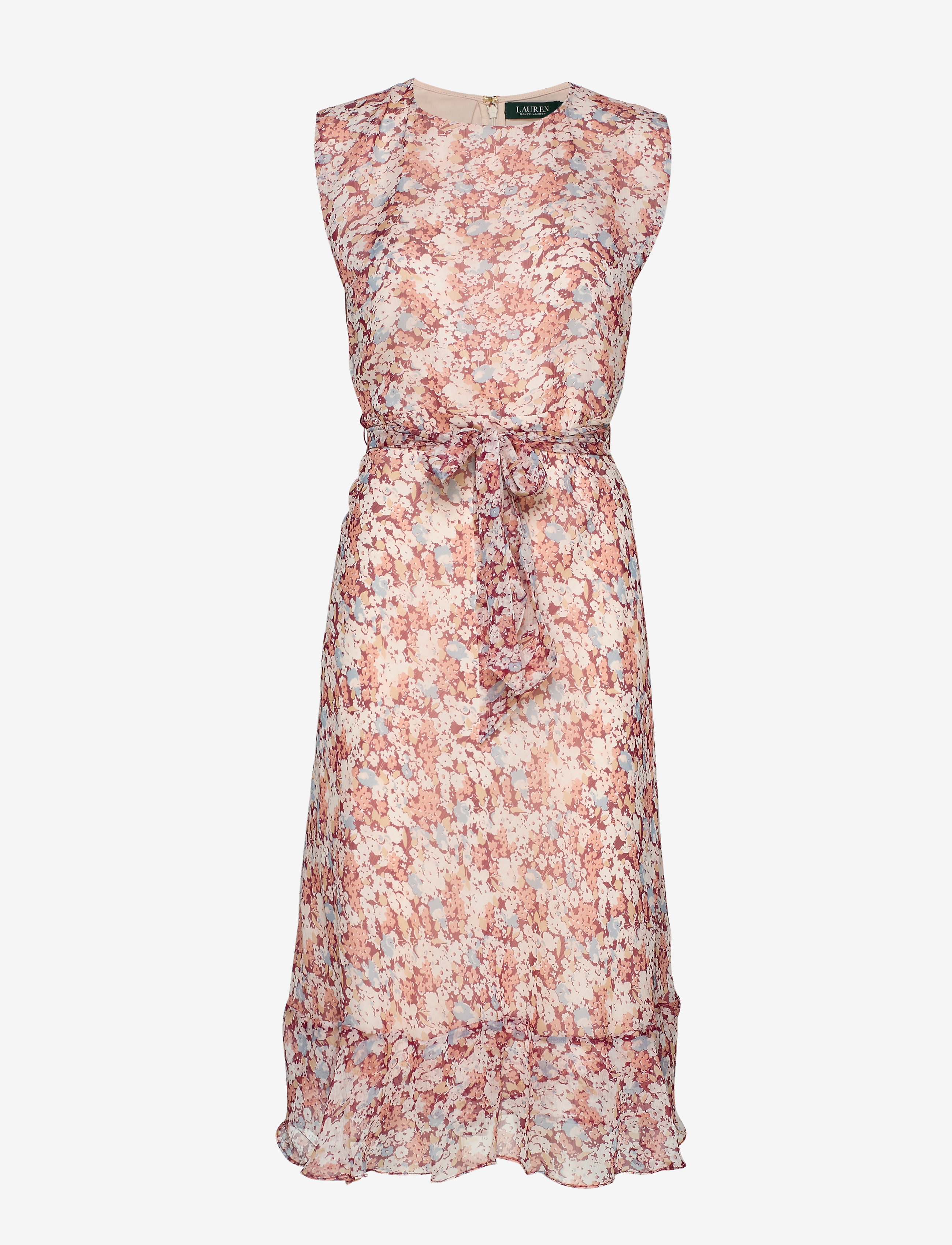 Lauren Ralph Lauren - POLY CRINKLE GGT-DRESS - dark raspberry mu - 0