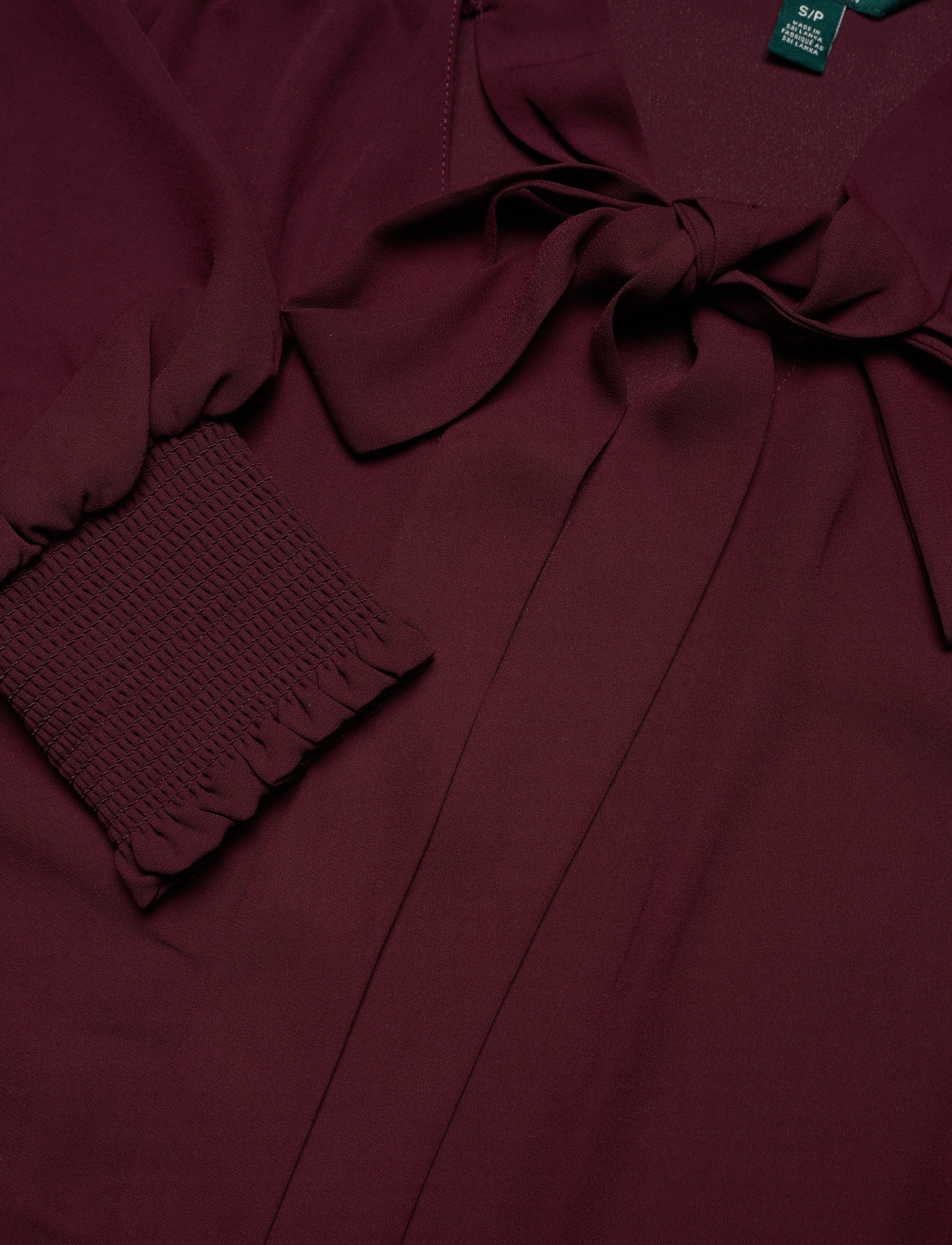 Lauren Ralph Lauren - DRAPEY POLY GGT-LS TOP - pinot noir - 2