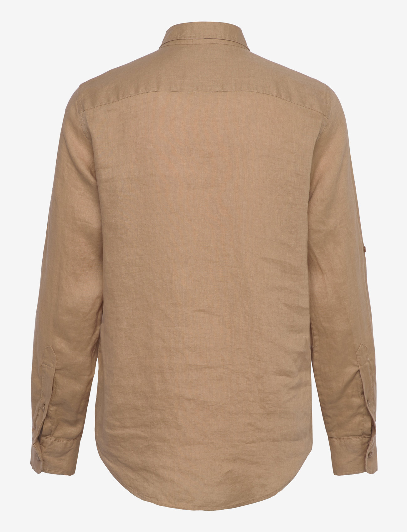 Lauren Ralph Lauren - Relaxed Fit Linen Roll Tab–Sleeve Shirt - leinenhemden - birch tan - 1