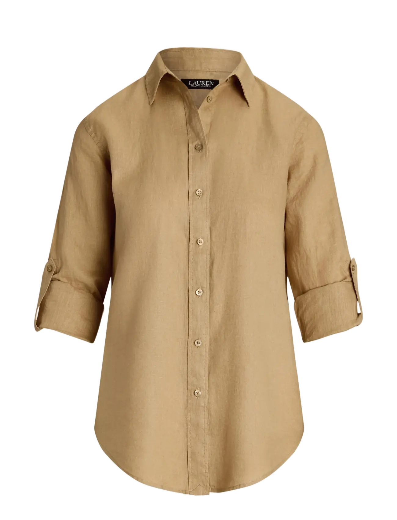 Lauren Ralph Lauren - Relaxed Fit Linen Shirt - linneskjortor - birch tan - 3
