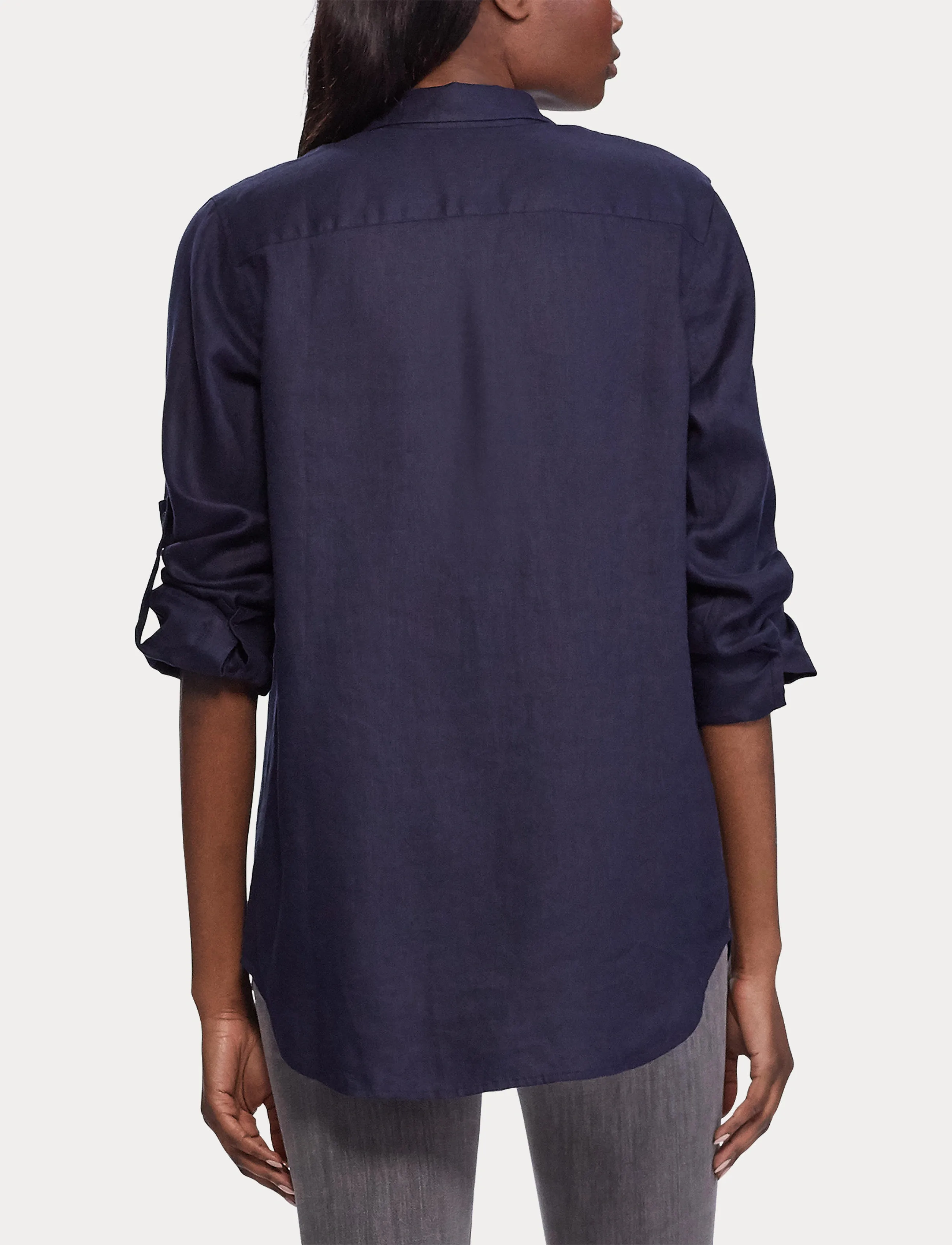 Lauren Ralph Lauren - Relaxed Fit Linen Shirt - leinenhemden - lauren navy - 5
