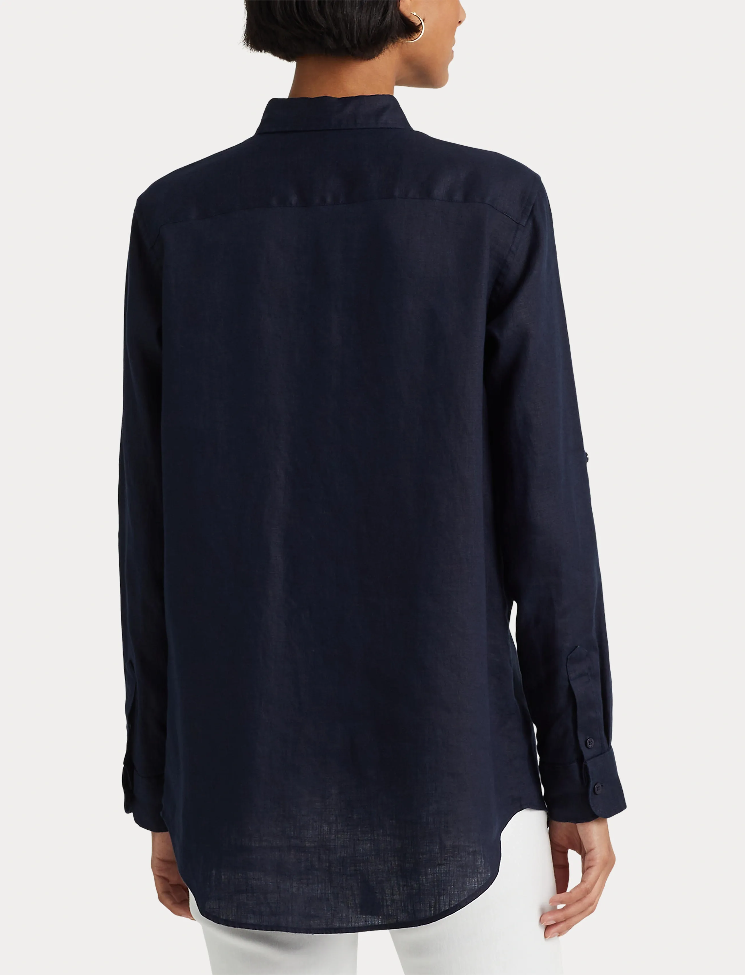 Lauren Ralph Lauren Relaxed Fit Linen Roll Tab–Sleeve Shirt skjortor dam – bild 5