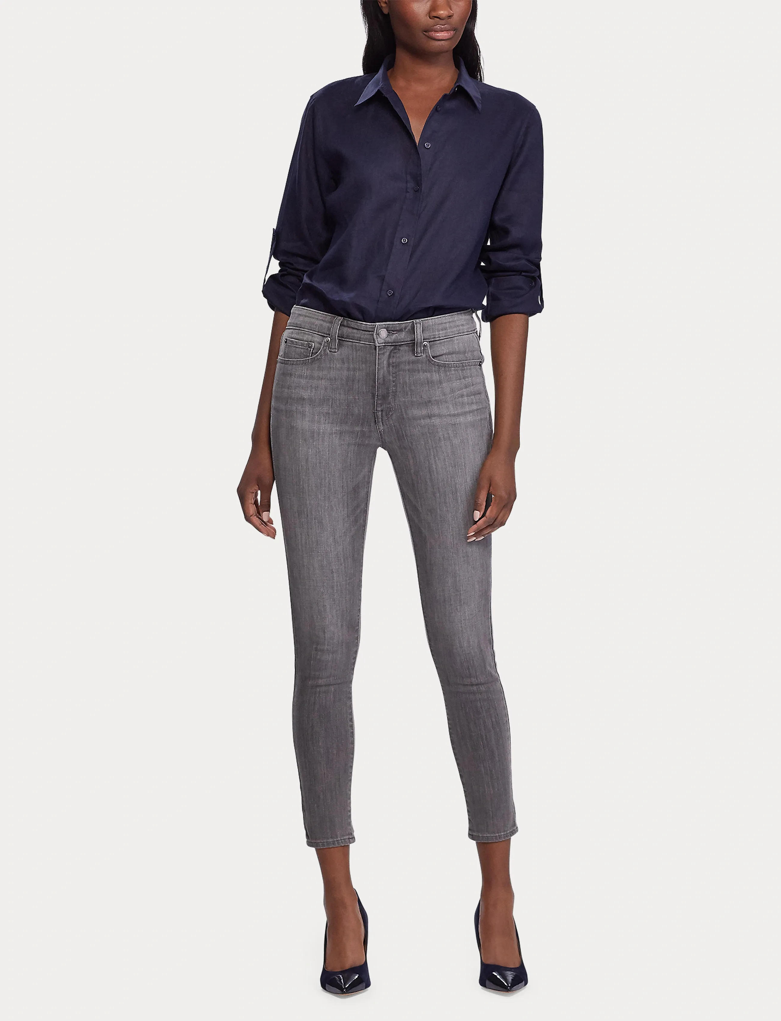 Lauren Ralph Lauren Relaxed Fit Linen Roll Tab–Sleeve Shirt skjortor dam – bild 8