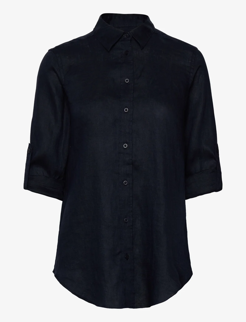 Lauren Ralph Lauren - Relaxed Fit Linen Roll Tab–Sleeve Shirt - linneskjortor - lauren navy - 3