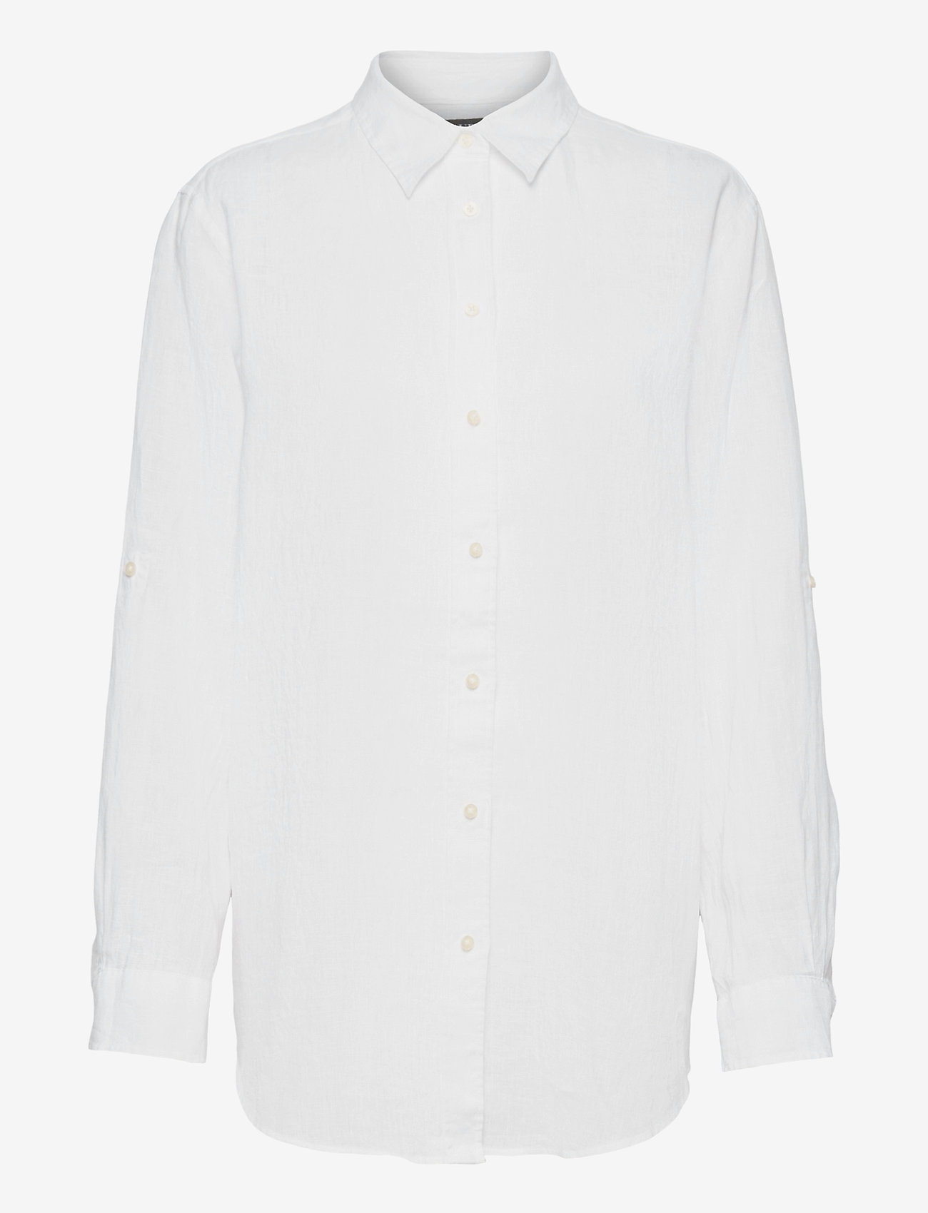 Lauren Ralph Lauren - Relaxed Fit Linen Shirt - linneskjortor - white - 1