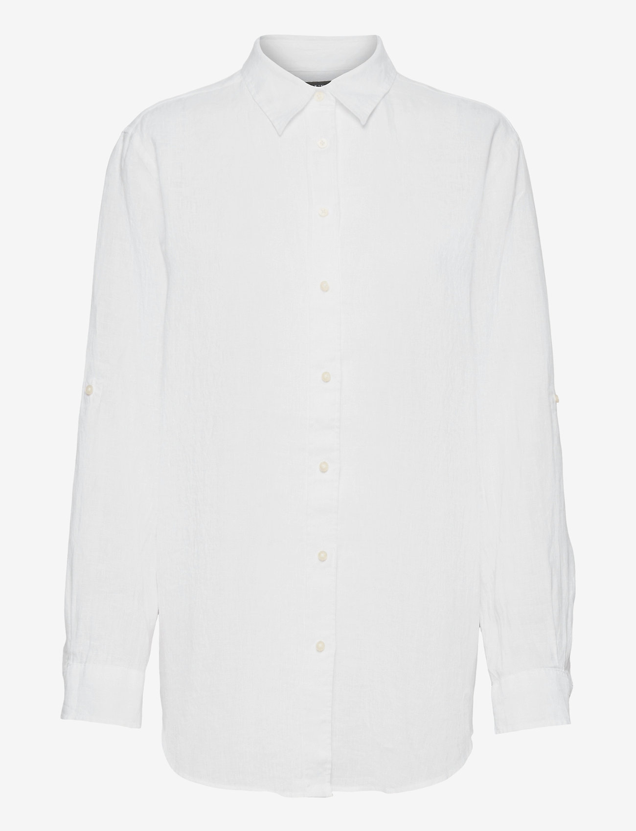 Lauren Ralph Lauren - Linen Shirt - lininiai marškiniai - white - 0