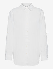 Lauren Ralph Lauren - Linen Shirt - lininiai marškiniai - white - 0