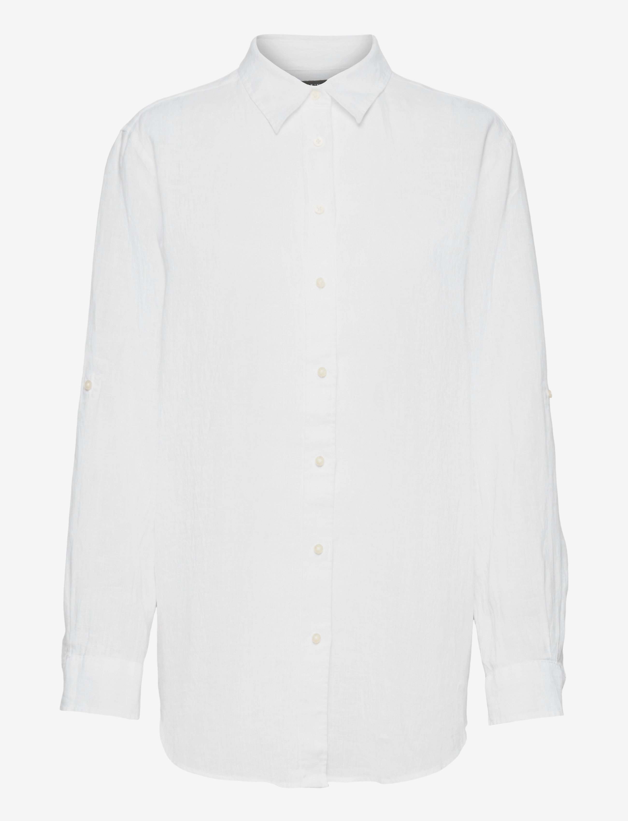 Lauren Ralph Lauren Relaxed Fit Linen Shirt - Blusar & Skjortor - WHITE / white
