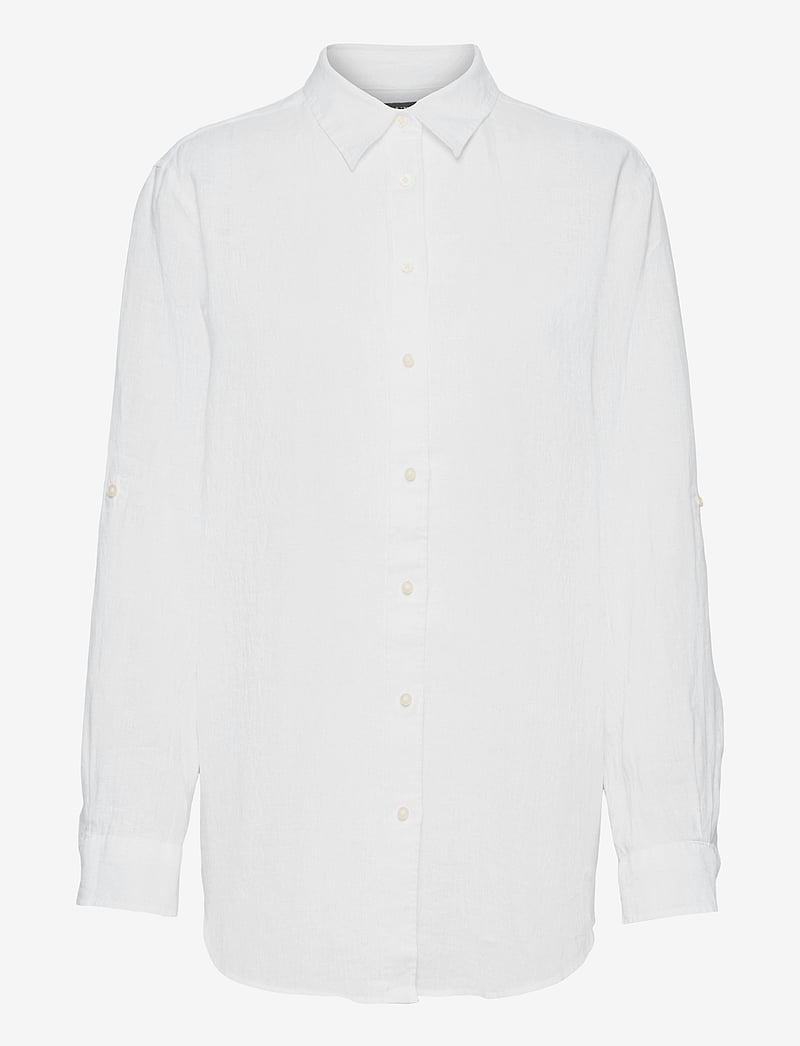 Lauren Ralph Lauren - Relaxed Fit Linen Shirt - linneskjortor - white - 1