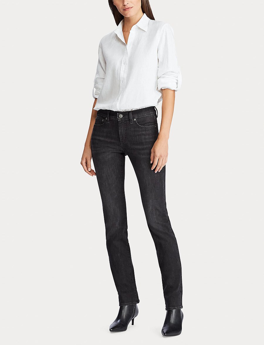 Lauren Ralph Lauren - Relaxed Fit Linen Roll Tab–Sleeve Shirt - linen shirts - white - 3
