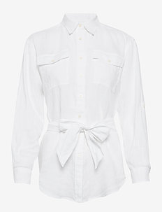 Belted Linen Shirt, Lauren Ralph Lauren