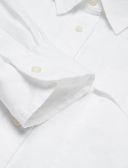 Lauren Ralph Lauren - Belted Linen Shirt - pitkähihaiset kauluspaidat - white - 3