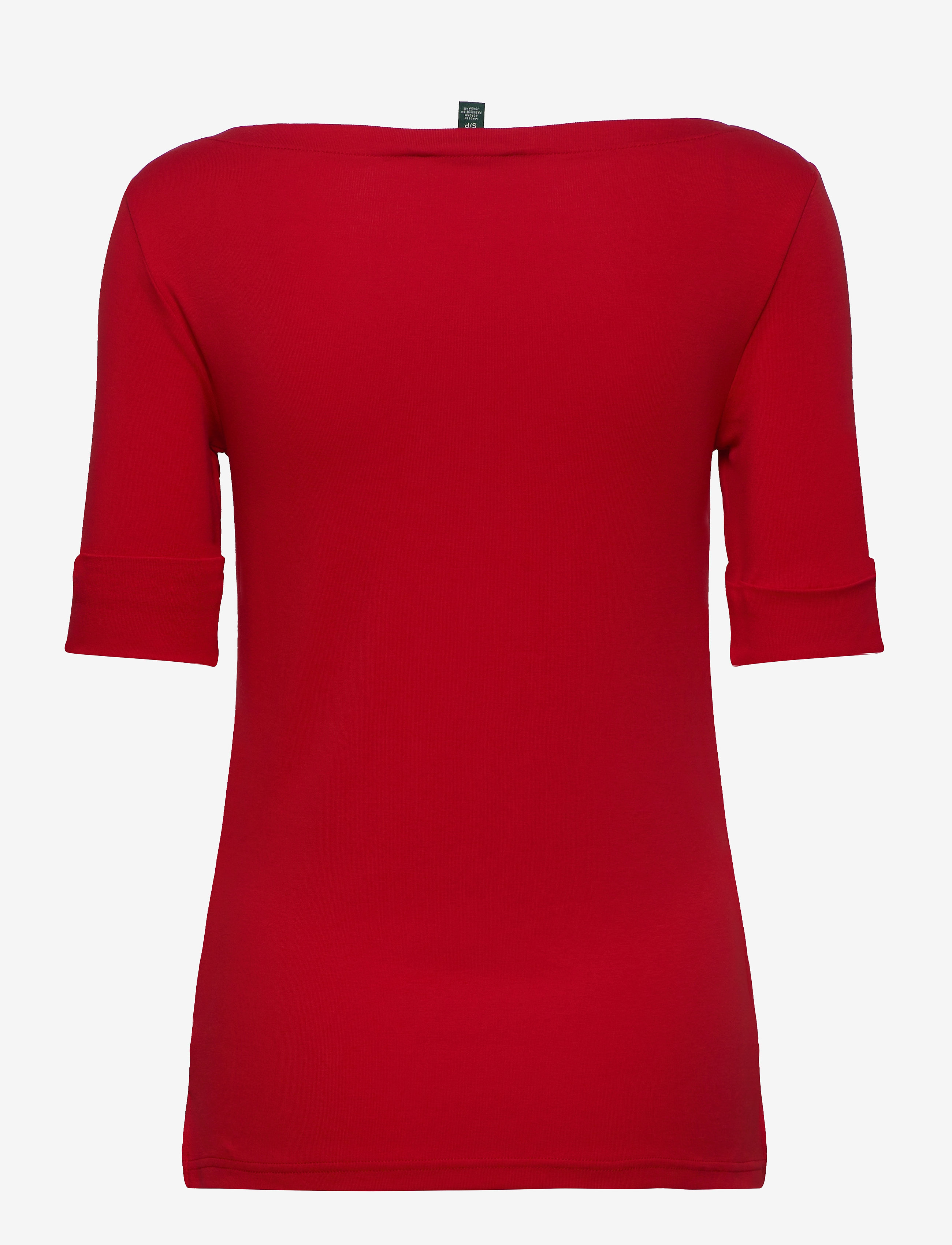 Lauren Ralph Lauren - Cotton-Blend Boatneck Top - orient red - 2