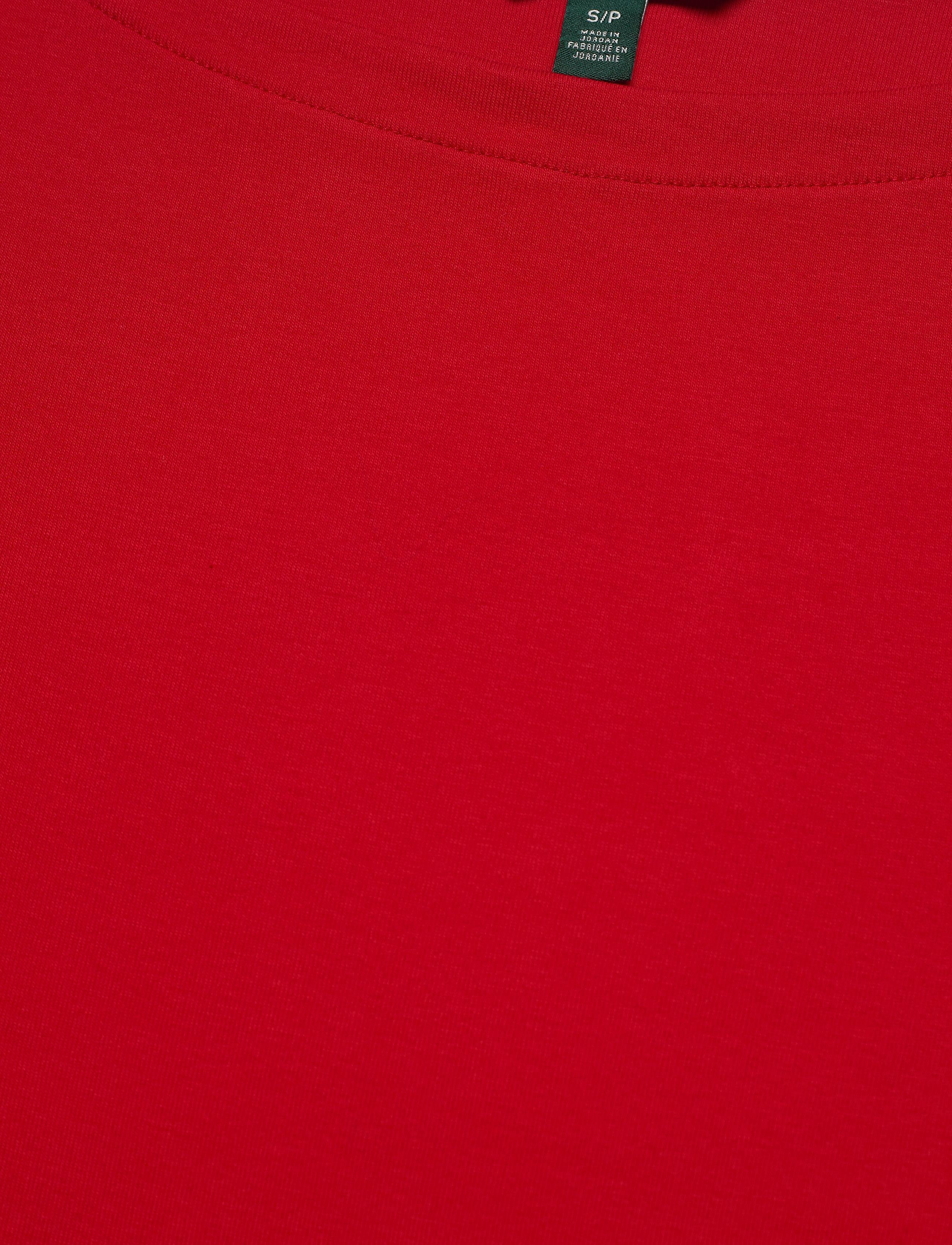 Lauren Ralph Lauren - Cotton-Blend Boatneck Top - orient red - 3