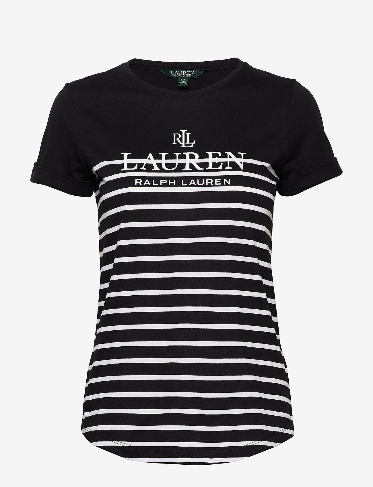 Lauren Ralph Lauren - Striped Logo Tee - polo black - 0