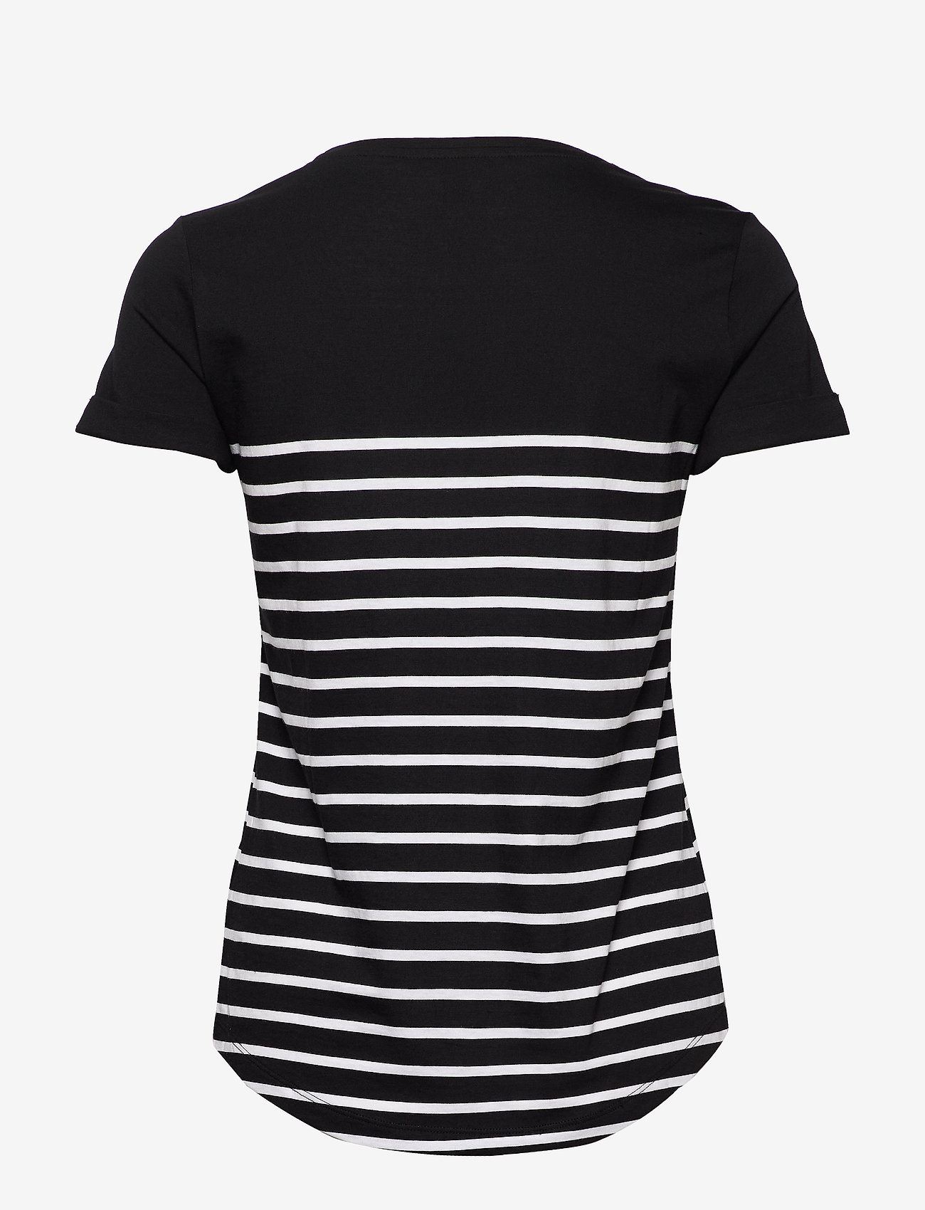 Lauren Ralph Lauren - Striped Logo Tee - polo black - 1