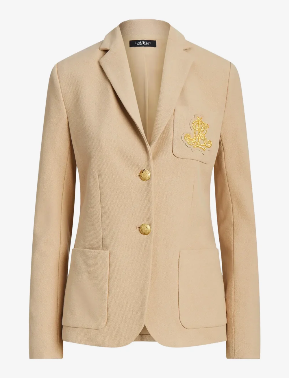 Lauren Ralph Lauren - Bullion Jacquard Blazer - enkeltradede blazere - birch tan - 1