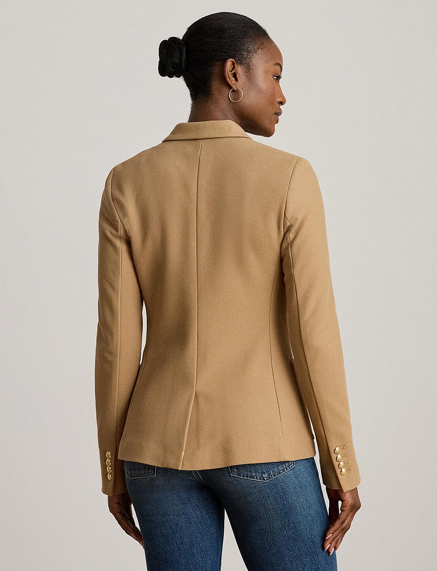 Lauren Ralph Lauren - Bullion Jacquard Blazer - enkeltradede blazere - classic camel - 2