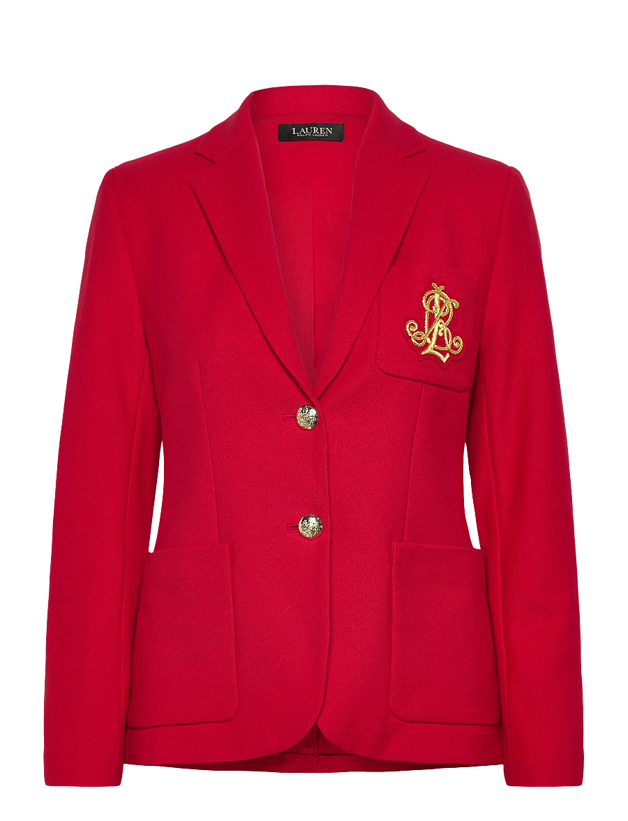 Lauren Ralph Lauren - Bullion Jacquard Blazer - enkeltradede blazere - cruise red - 1