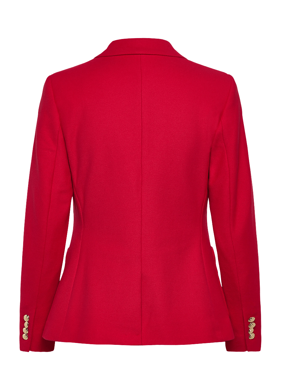 Lauren Ralph Lauren - Bullion Jacquard Blazer - enkeltradede blazere - cruise red - 2
