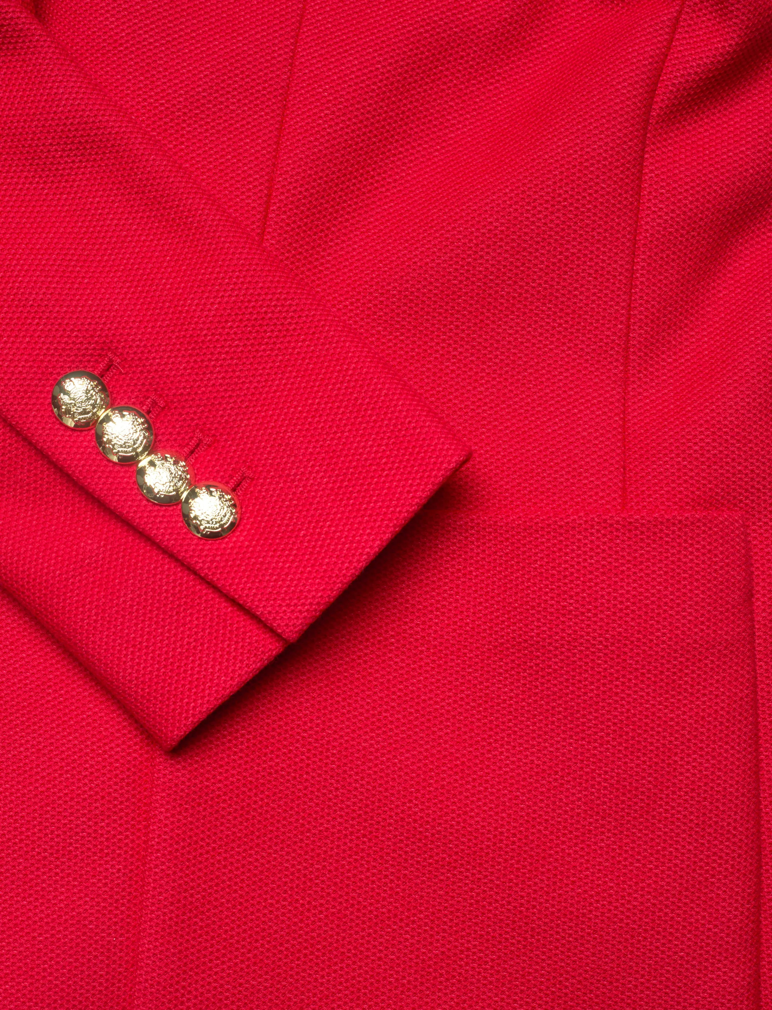 Lauren Ralph Lauren - Bullion Jacquard Blazer - enkeltradede blazere - cruise red - 5