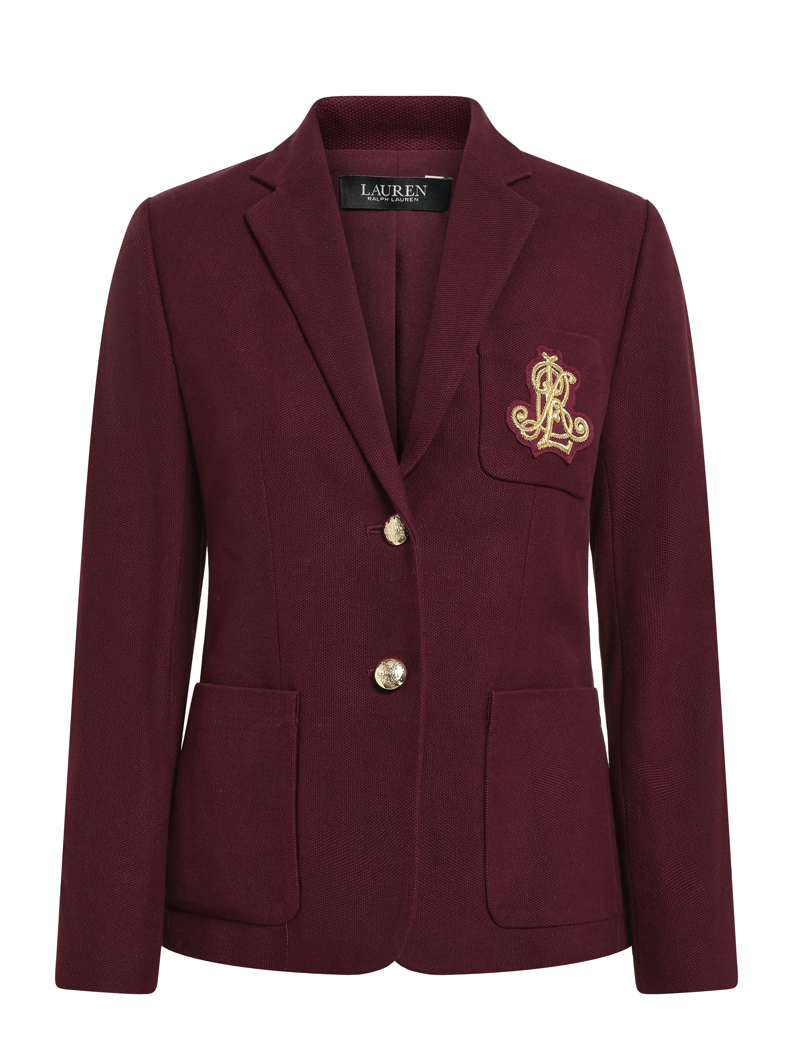 Lauren Ralph Lauren Bullion Jacquard Blazer - Farben der Saison - DARK GARNET / burgundy
