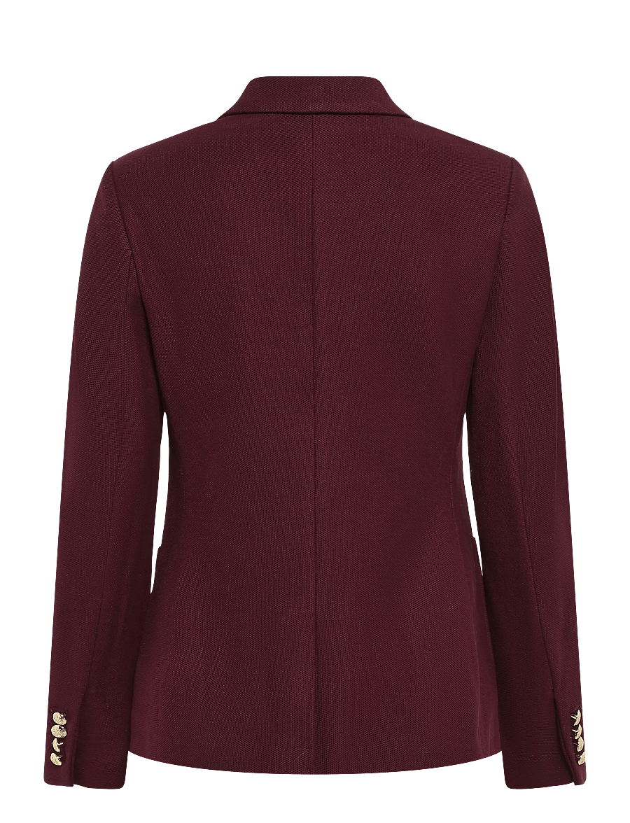 Lauren Ralph Lauren - Bullion Jacquard Blazer - einreihige blazer - dark garnet - 3
