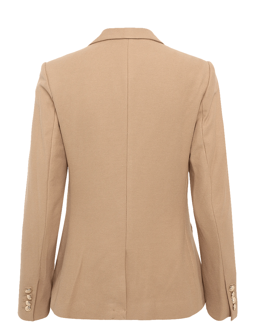 Lauren Ralph Lauren - Bullion Jacquard Blazer - enkeltradede blazere - lauren camel - 2