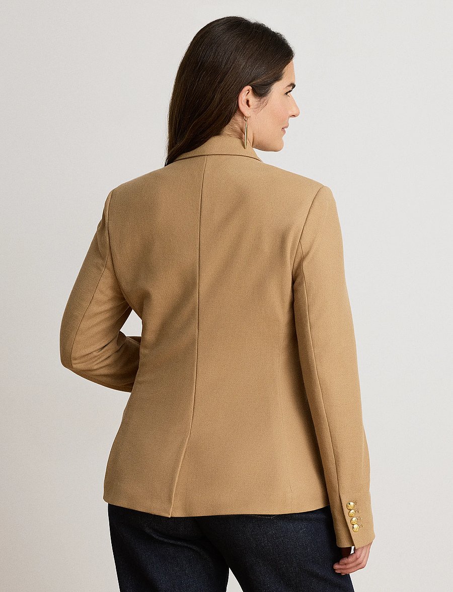 Lauren Ralph Lauren - Bullion Jacquard Blazer - enkeltradede blazere - lauren camel - 3