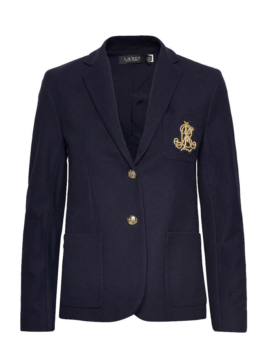 Lauren Ralph Lauren - STR SPORTSWEAR PIQU-LND-JKT - enkeltradede blazere - lauren navy - 1