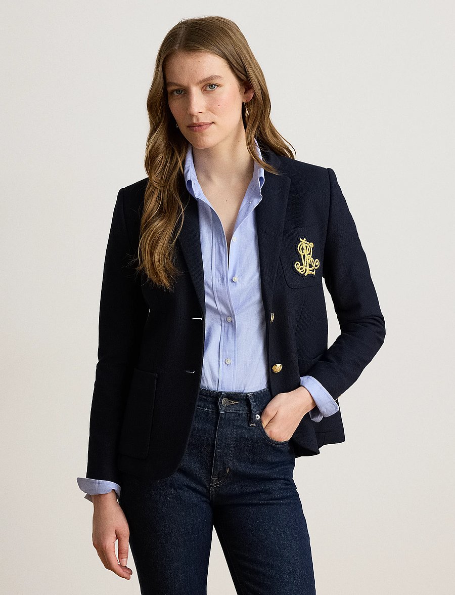 Lauren Ralph Lauren - Bullion Jacquard Blazer - Üherealised pintsakud - lauren navy - 0
