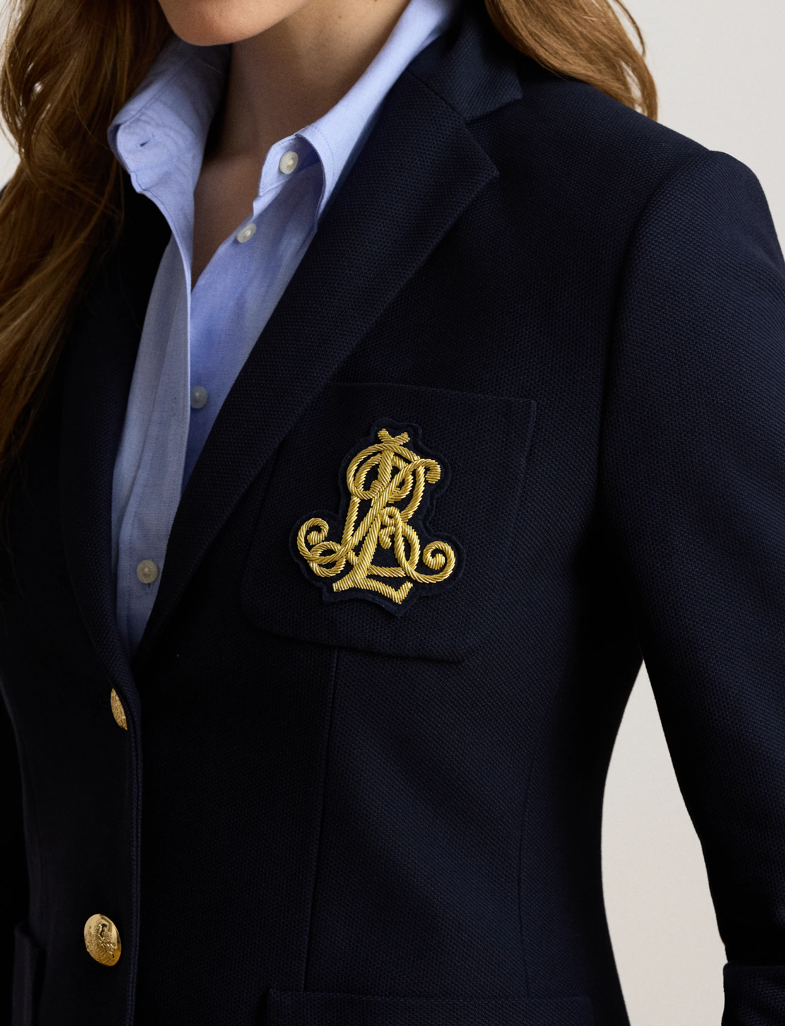 Lauren Ralph Lauren - Bullion Jacquard Blazer - Üherealised pintsakud - lauren navy - 4