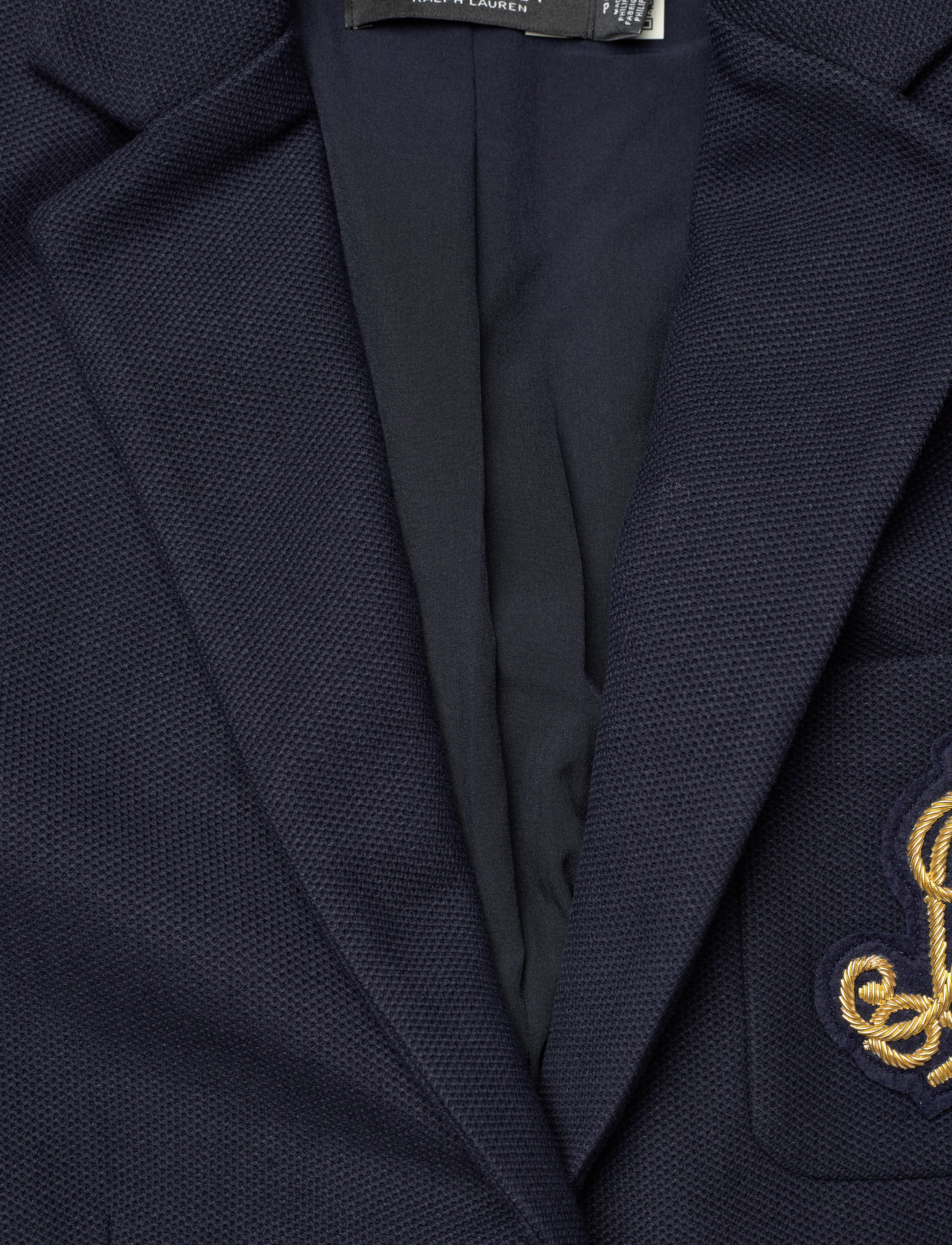 Lauren Ralph Lauren - STR SPORTSWEAR PIQU-LND-JKT - blazers à fermeture droite - lauren navy - 3
