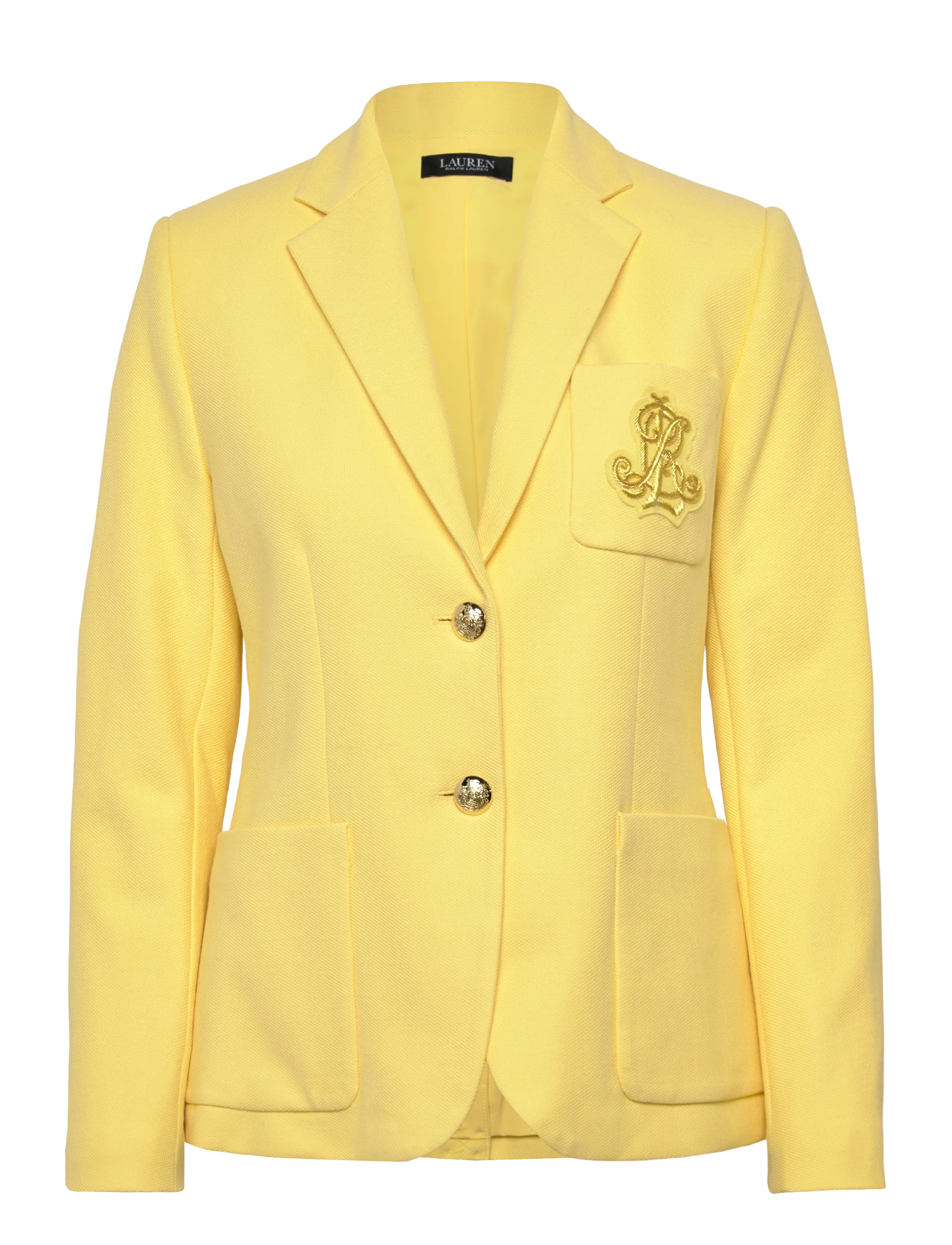 Lauren Ralph Lauren STR SPORTSWEAR PIQU-LND-JKT - Einreihige Blazer - LEMON SORBET / yellow