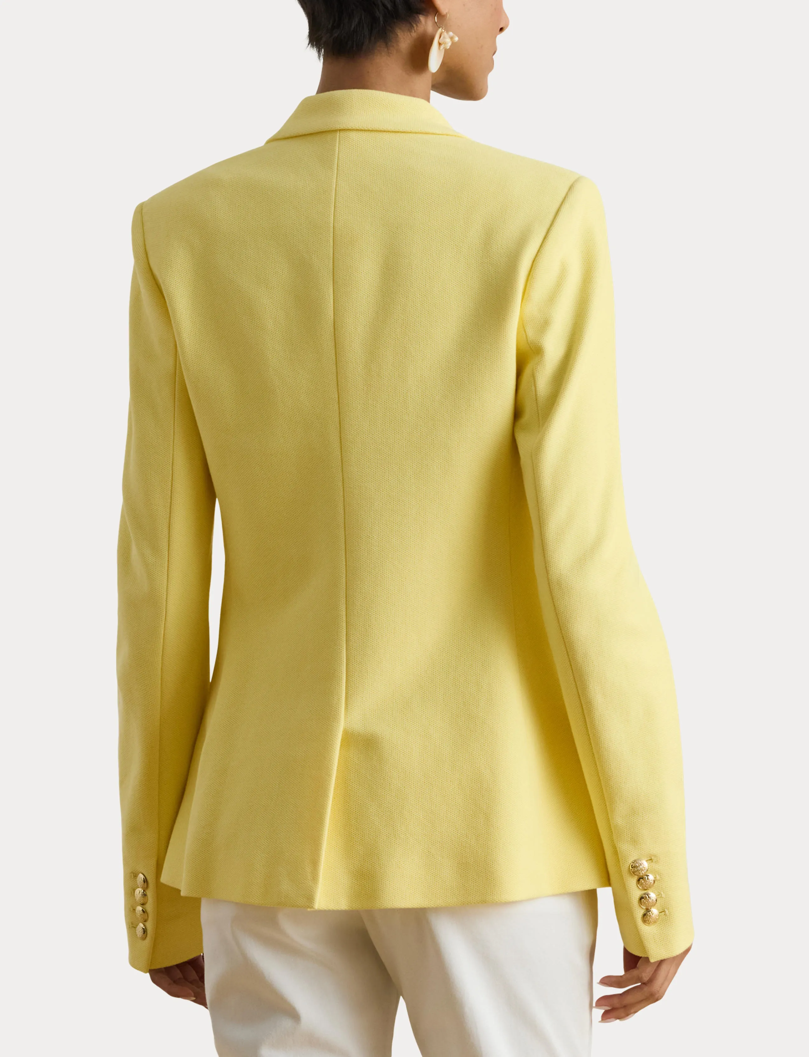 Lauren Ralph Lauren Bullion Jacquard Blazer - Lauren Ralph Lauren - LEMON SORBET / yellow