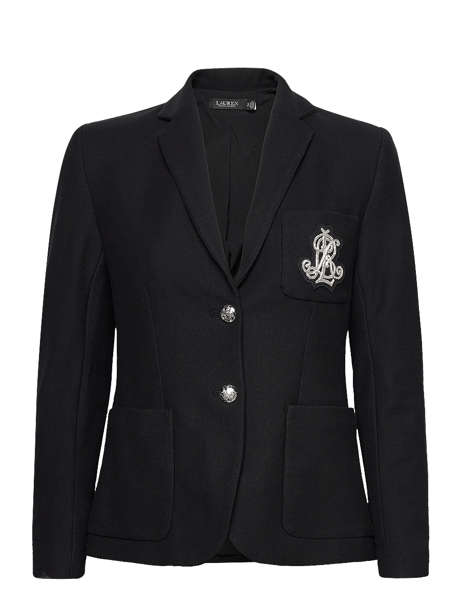 Lauren Ralph Lauren - Bullion Jacquard Blazer - enkeltradede blazere - polo black - 1