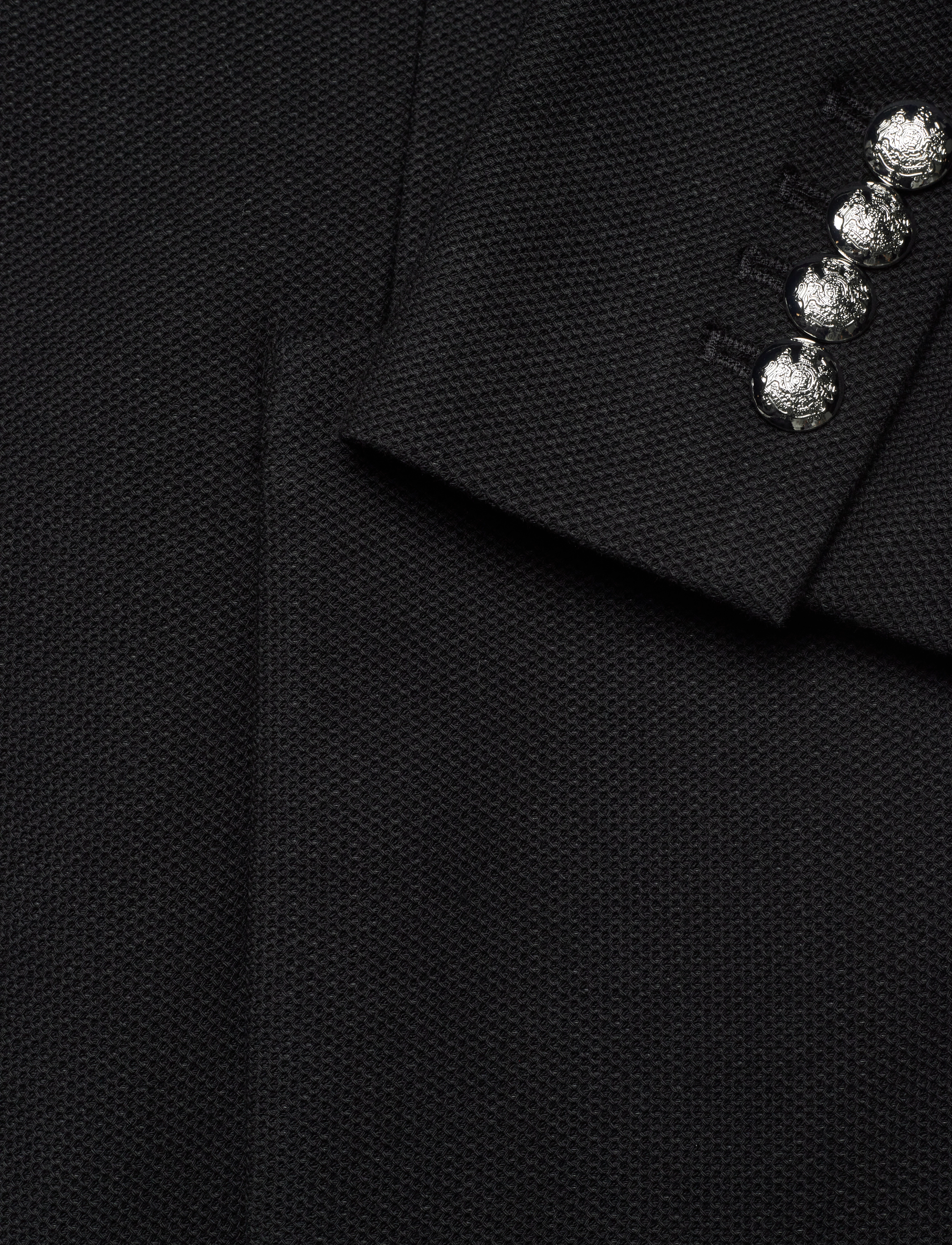 Lauren Ralph Lauren - Bullion Jacquard Blazer - enkelknäppta kavajer - polo black - 4